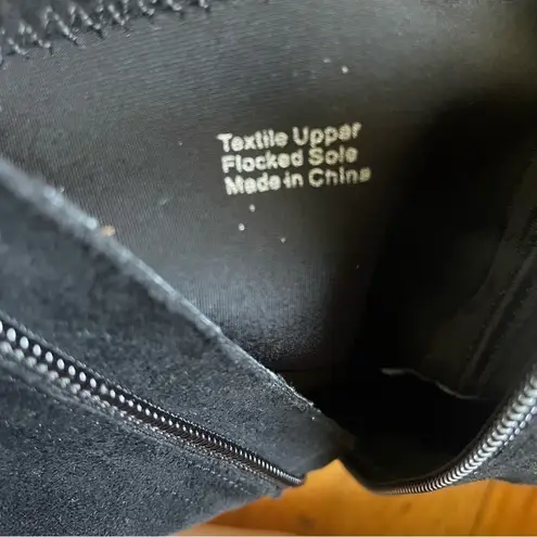 Badgley Mischka Black Rhinestone Heel Textile Booties Size 7.5