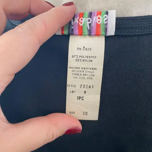 Early 2000's Black Open Front Witchy Whimsygoth Velvet Vest Top L / 12 Size L