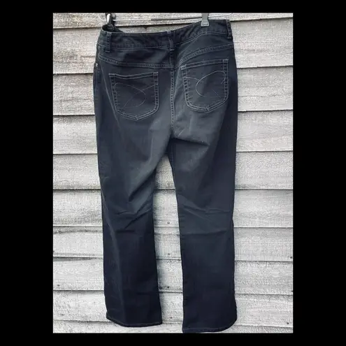 Chico's  Ultimate fit boot leg black jeans.