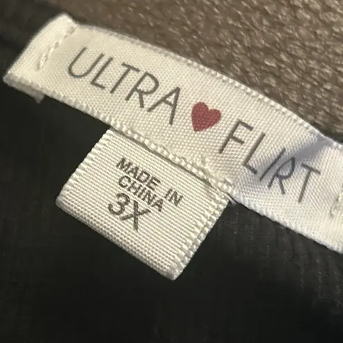 Ultra Flirt Women's Black Long Sleeve Dress Size 3X