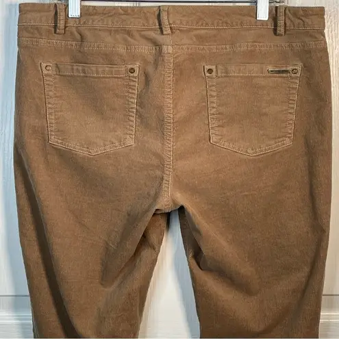 MICHAEL Michael Kors Sz 12 Brown Tan Straight Leg Corduroy Pants Cords