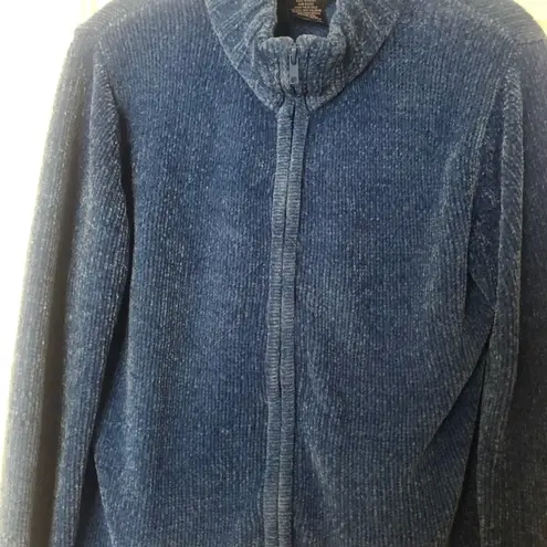 Vintage Long Sleeve ZipUp Sweater Blue M Size undefined