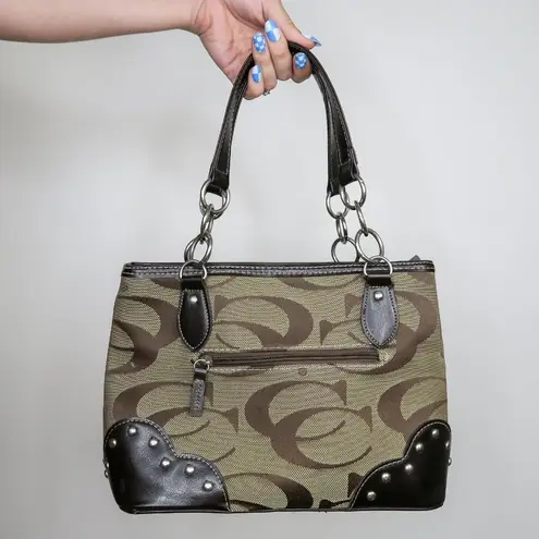 Vintage Y2K Brown CC Logo Shoulder Bag