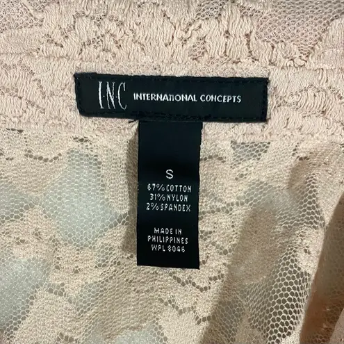 INC International Concepts Lace Pink Blazer Size Small.