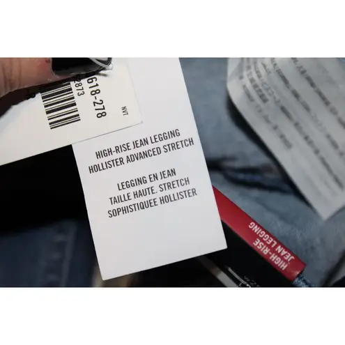 Hollister NWT Womens High-Rise Jean Legging Blue Denim Skinny Jeans Size 25 x 28