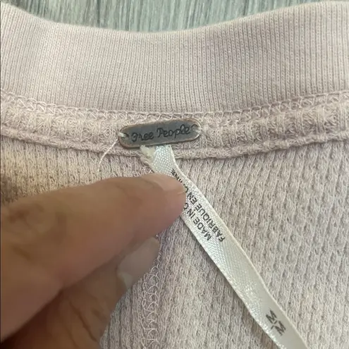 Free People  Elegant Pink Long Sleeve Top