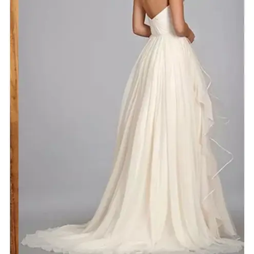 Hayley Paige Occasions Hayley Paige Paloma 6409 Wedding Bridal Gown Strapless Sweetheart Ivory Size 4