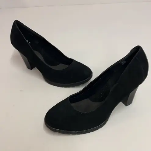 I ❤️ Comfort Serengeti Black suede heels Size 9 1/2 M A8 Black