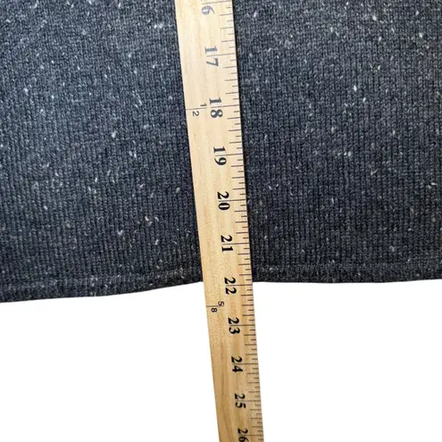 NWT J Jill Speckled Knit Pencil Skirt Women's Size L Charcoal Gray Textured Midi Size L