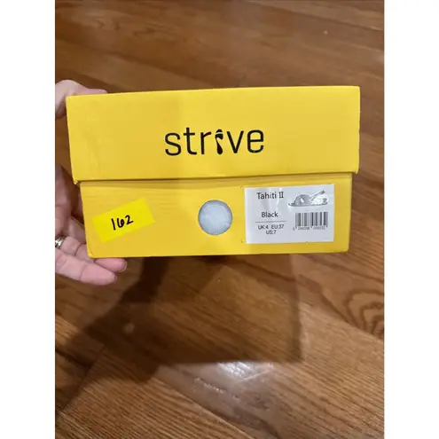 NEW STRIVE Tahiti II Orthopedic Sandal Black Leather Arch Support Womens Shoes 7