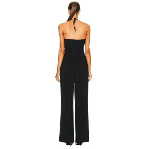 SIMKHAI Gala Plisse Cut Out Jumpsuit in Black 2 Small New Womens Outfit