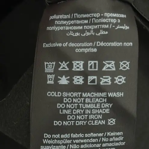 VERO MODA BELLA LONG SLEEVE FAUX LEATHER MINIDRESS IN BLACK SIZE MEDIUM