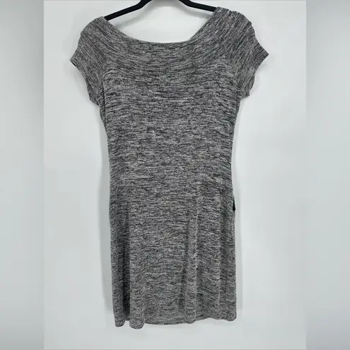 Taboo Mini Dress Off The Shoulder With Belt Grey Black Y2K Women’s Size Large