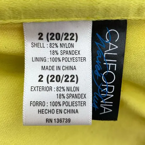 California Waves NWT Daisy Floral Multicolor V Wire Bralette Bikini Top Size 20