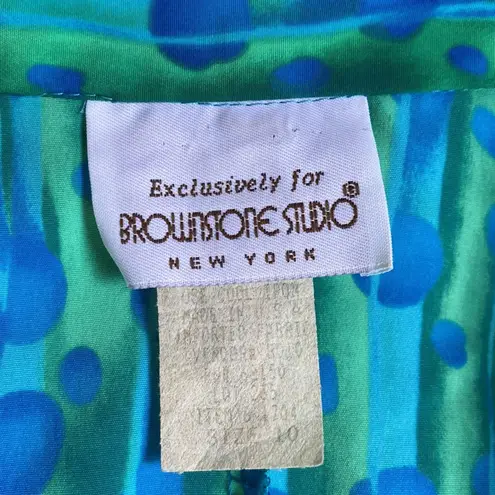 Vintage Dress 10 Long Sleeve Retro Classic Atomic Shirtdress Fall Winter 80s 90s Blue