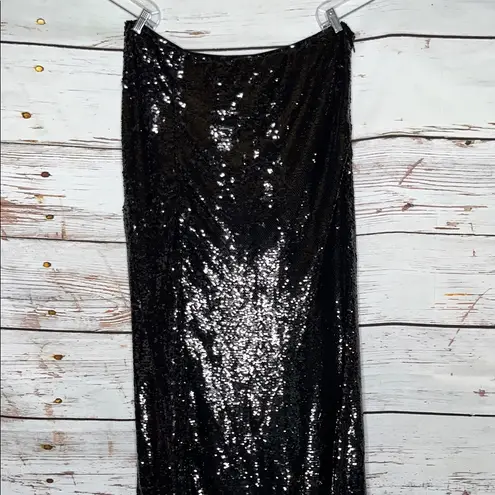Johnny Wujek x Prom Collection NWT Size 3X Elegant Black Sequin Maxi Skirt