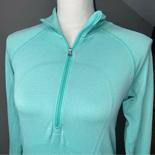 Lululemon  Run Swiftly Tech 1/2 Zip Pullover Jacket Heathered Menthol 4/6 W3F39S - Image 7
