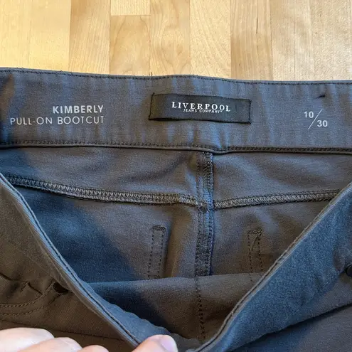 Liverpool Jeans Company Liverpool Mid-Rise Kimberly Pull-On Bootcut Gray Ponte Knit Pants, 10 / 30