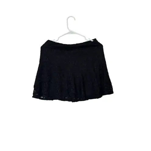Aqua Black Lace Mini Skirt | Y2K A