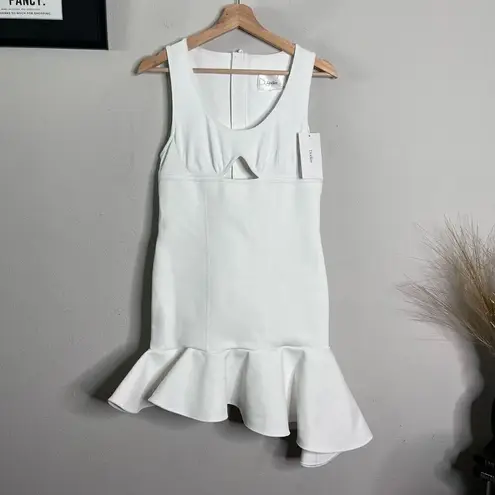 NEW Dodiee Dress Anne‎ Sculpt Knit Mini Dress White Size S