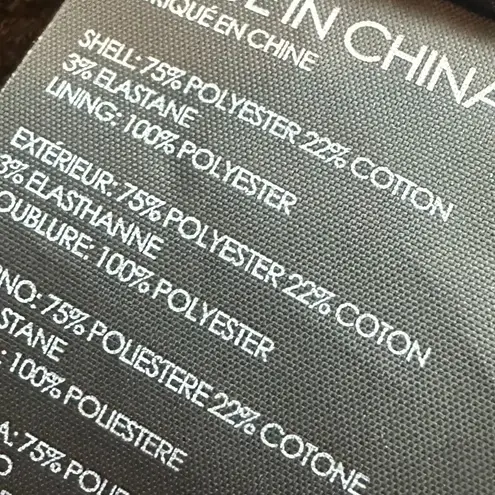 Club Monaco Navy Blue Sheath Dress Textured Fabric Short Bow Sleeves Size 4