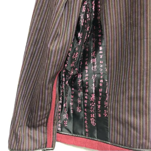 KOOS of course ! L Asian inspired reversible coat with 100% silk overlay Size L