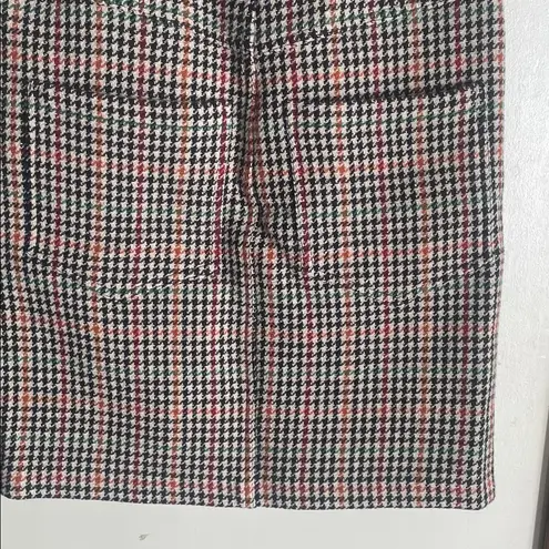 Zadig & Voltaire Jeu Car Plaid Wool Mini Skirt Ecru