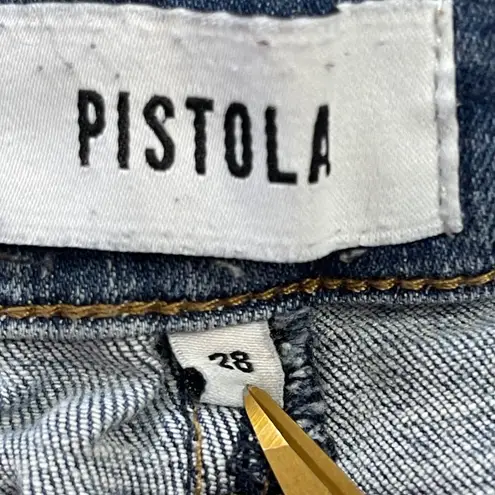 Pistola Distressed Skinny Jeans Women's Size 28 Blue Denim Cotton Rayon FAIR