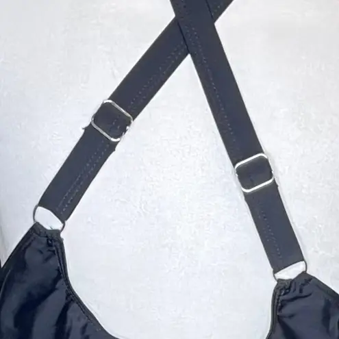 Blooming Jelly Womens Mykonos One Piece Skirt Swimsuit Size 3X Black V Neck