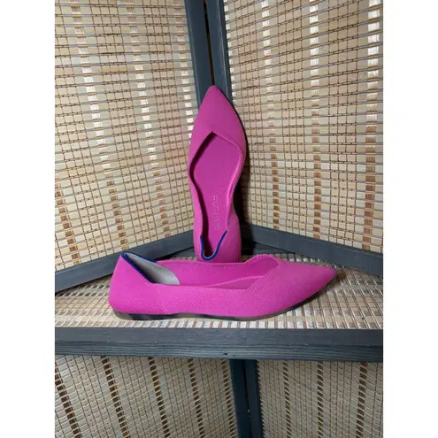 Rothy's Women's The Point II in Dragonfruit w/ Tortoise Shell Soles