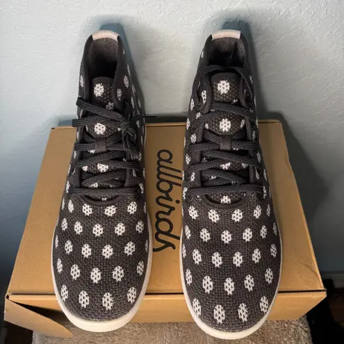 Allbirds Tree Toppers High Top Sneakers Black White Polka Dot US 13 EU 45-46