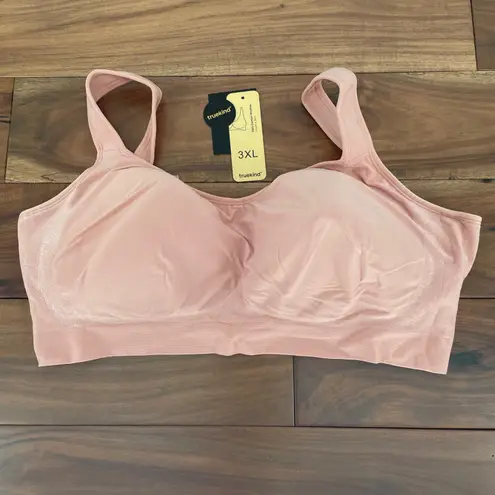 Truekind Daily Comfort Wirefree Shaper Bra Pink 3XL Seamless Full Coverage Size undefined
