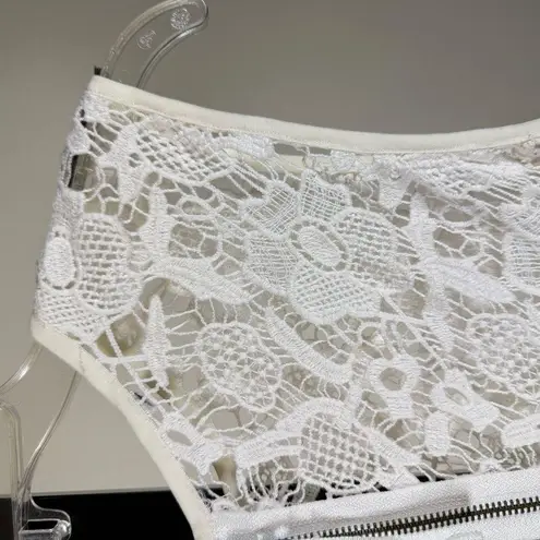 Cottagecore Lace Top Soft Girl Romantic Festival Vintage Inspired Blouse Medium White