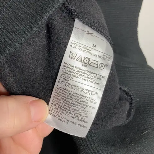 Banana Republic factory half zip sweatshirt bubble sleeves size medium Black