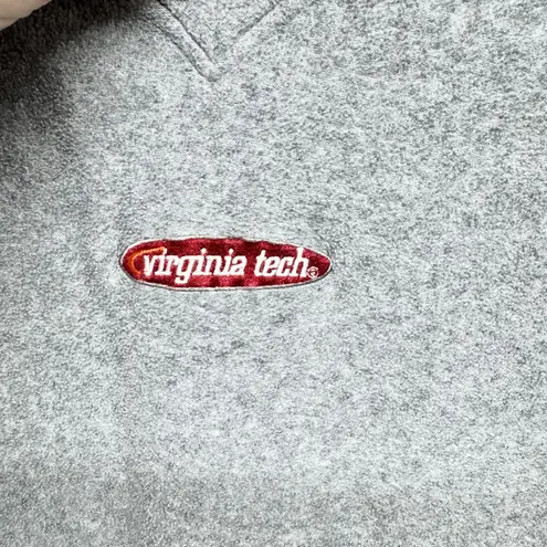 Vtg Red Oak Sweater Women Size Large Gray Fleece VA Tech V