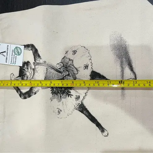 Charming Cat Print Tote Bag