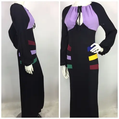 STAUD Pacha Dress Colorblock Gown 2