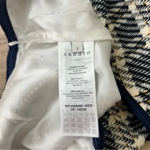 Sandro Annette Plaid Mini Skirt