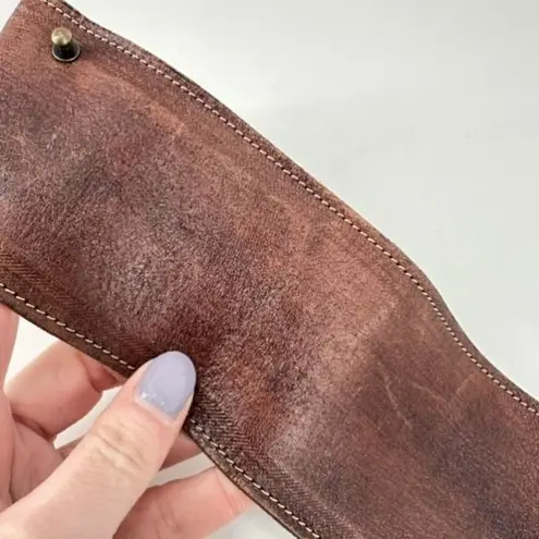 NWT Motif 56 Women's Wide Genuine Leather Belt Chocolate Size Large Brown