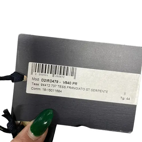 Roberto Cavalli Class Tess Fringed Snake Dress Size 44 / US 8