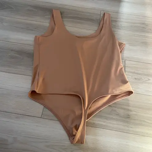 Cotton Express NWT Express Nude Scoop Neck Body Contour Bodysuit Size XL