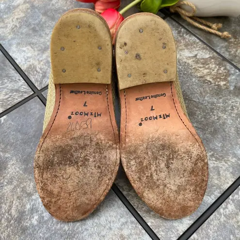 Miz Mooz Cabana Metallic Gold Snake Short Western Boots 7 Flashy