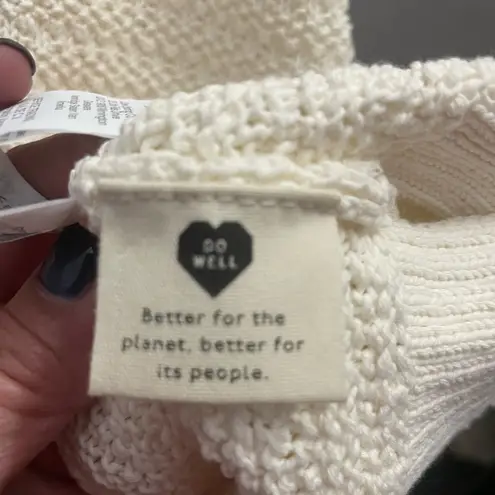 Madewell  Crocheted Ruffle-Strap Sweater Tank X-Large