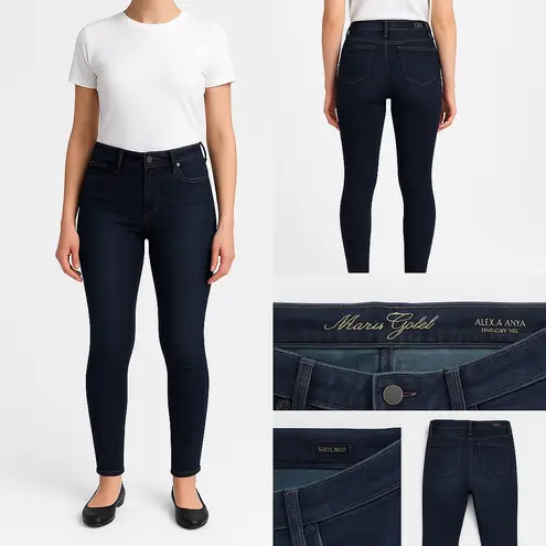 Mavi Gold Premium Indigo Dark Wash Skinny Jeans Size 8 Blue