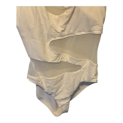 Bar III  White One‎ Piece Bathing Suit nwot