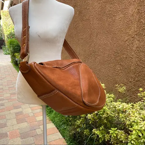 Custom made leather saddle bag