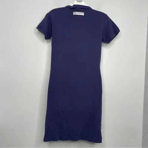 THE DISNEY STORE Mickey Flag Polo Dress Womens Size Small Sporty Preppy Tennis Blue