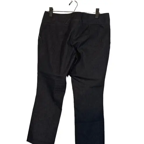 Chapter One Black Zipper Detail Straight Career Stylish Slack Pants Women Sz 10