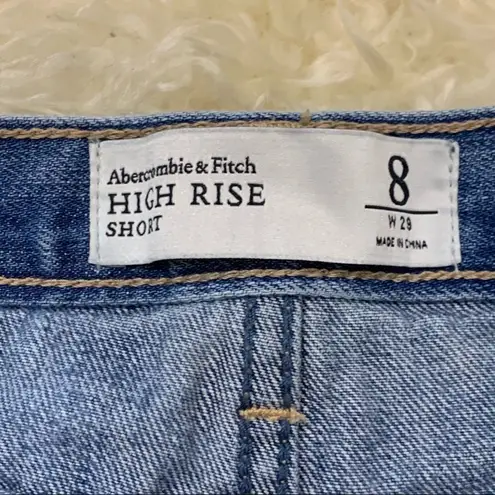 Abercrombie & Fitch  high rise distressed shorts