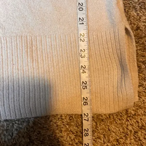 ANA A NEW APPROACH Sweater V Neck Ribbed Trim Beige Size Medium